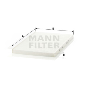 Фильтр салона MANN-FILTER CU 3562